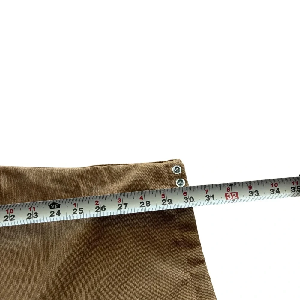 Carhartt Bib Overalls Mens 50x30 Brown R38 Duck Insulated Quilt Lined Workwear